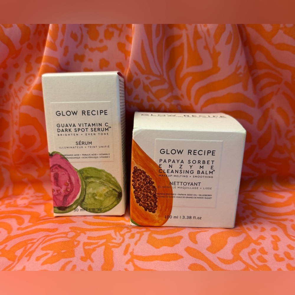 NEW Glow Recipe Guava Dark Spot Serum & Papaya Sorbet Cleansing Balm